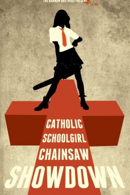 Catholic Schoolgirl Chainsaw Showdown